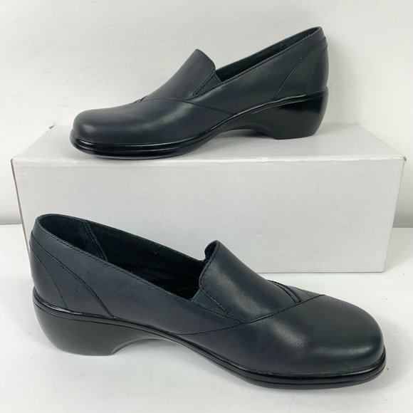 Clarks 84633 Blue Leather Slip On Loafer Wm Sz 7N - Picture 3 of 10